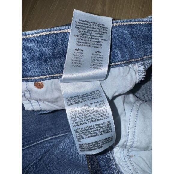 MOTHER The Mid Rise Dazzler Ankle Fray Jeans New Sheriff In Town Size 24 - Picture 5 of 9